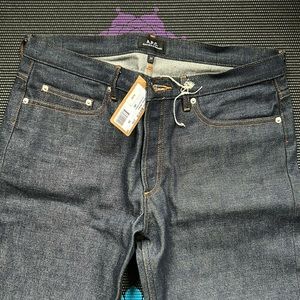 NWT APC New Standard jeans - raw Japanese denim - indigo